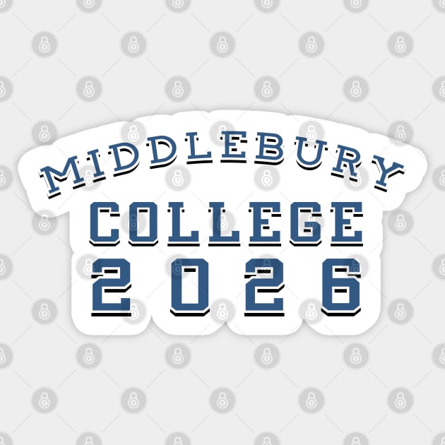 Middlebury College Class of 2026 Sticker by MiloAndOtis